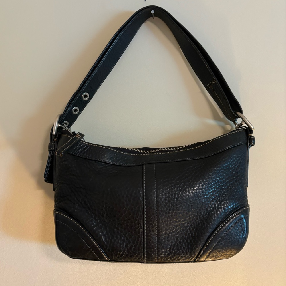 Coach black hobo/crossbody baguette